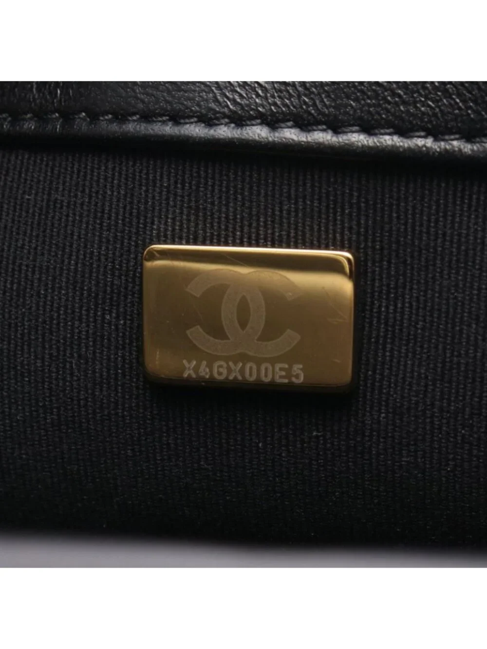 Chanel Shoulder Bag Quilted Black Lambskin Chain
